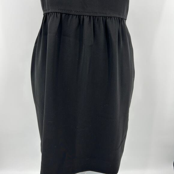 J. Crew Black Crepe Sleeveless Camille Cocktail Office Dress 58579 Size 4 - Picture 3 of 9